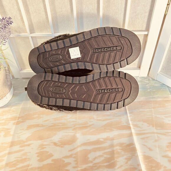 Skechers BOBS Women's Keepsakes Ice Angel Black Clog Slippers - Picture 2 of 10